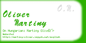 oliver martiny business card